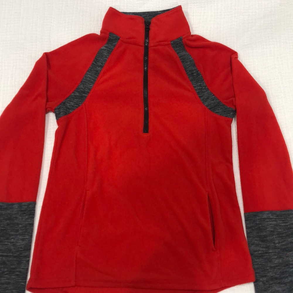Fleece Workout Soft Quarter Zip Up Long Sleeve